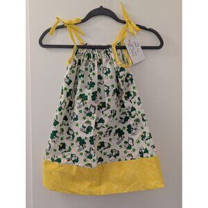 Snoopy St. Patricks Day Dress With Yellow Accents & Adjustable Straps